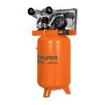 Compresor lubricado, de banda, 120L, 4HP, vert, 220V, TRUPER 19358